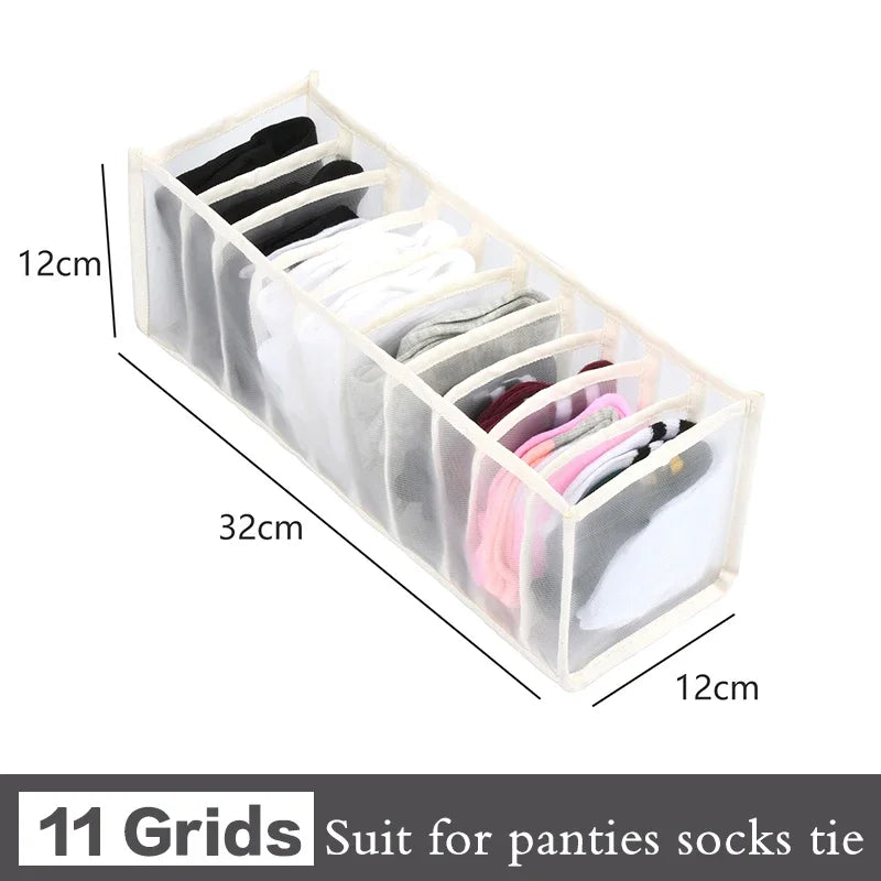 Sports Bra Underwear Organizer Storage Box Panties Socks Storage Boxes Wardrobe Clothes Organizer Cabinet Drawers Separator Box