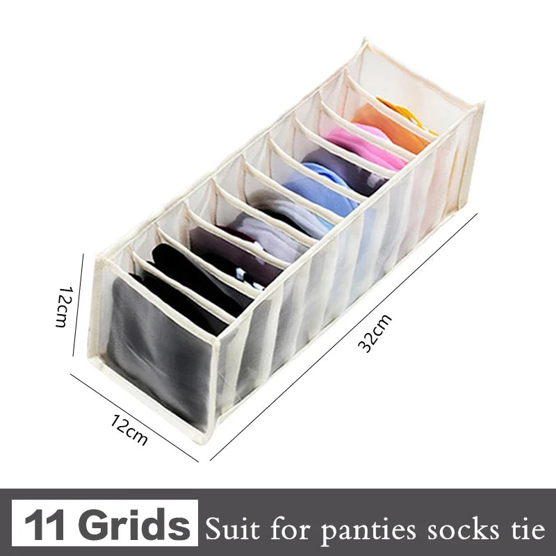 Sports Bra Underwear Organizer Storage Box Panties Socks Storage Boxes Wardrobe Clothes Organizer Cabinet Drawers Separator Box