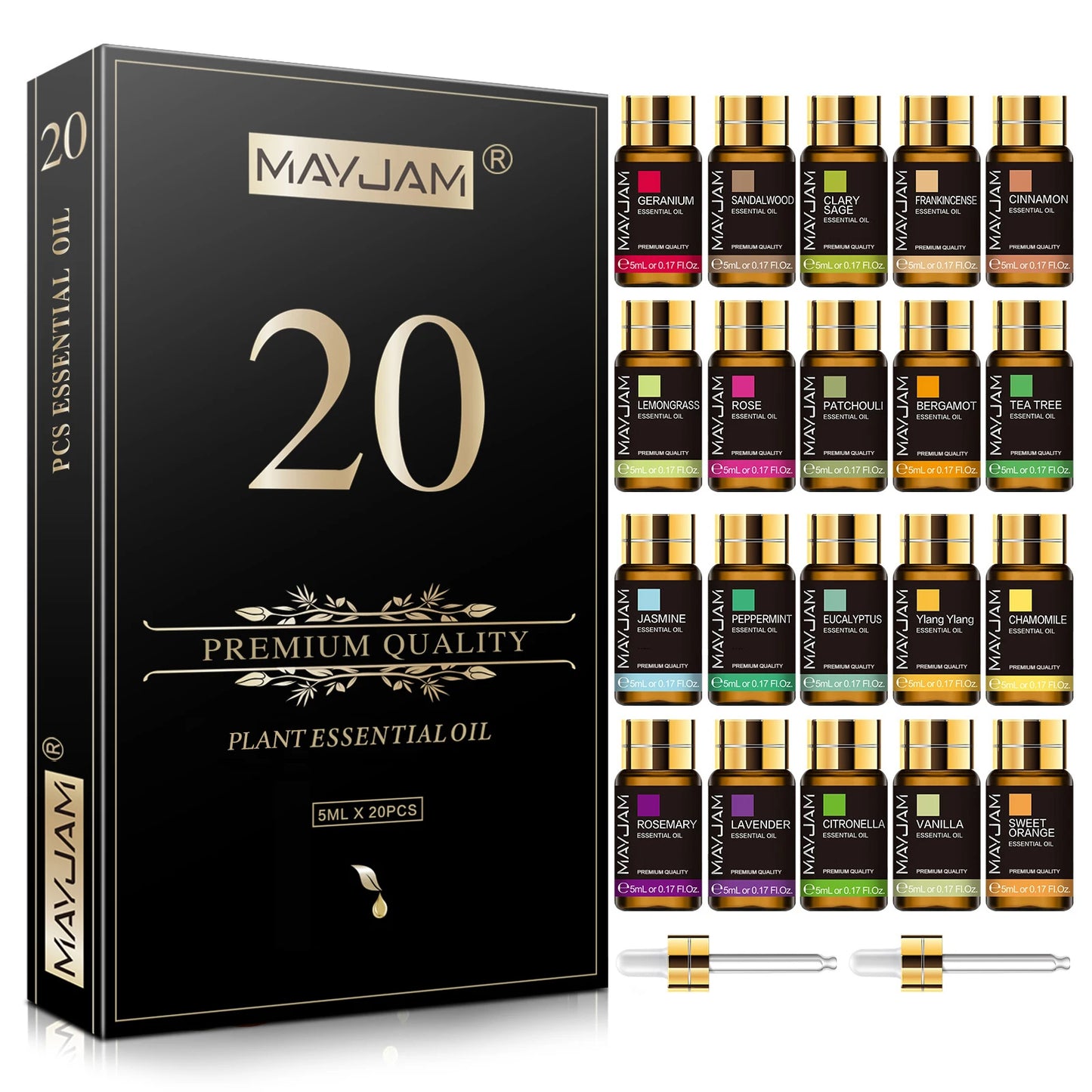 MAYJAM 20 Bottles Essential Oils