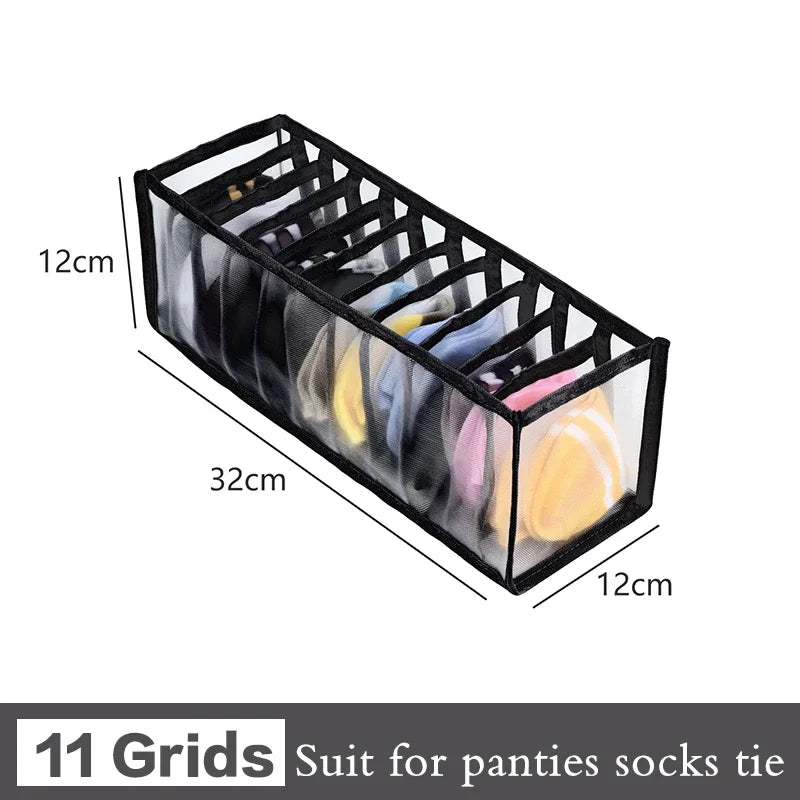 Sports Bra Underwear Organizer Storage Box Panties Socks Storage Boxes Wardrobe Clothes Organizer Cabinet Drawers Separator Box