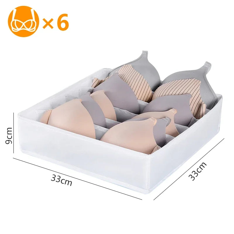 Sports Bra Underwear Organizer Storage Box Panties Socks Storage Boxes Wardrobe Clothes Organizer Cabinet Drawers Separator Box