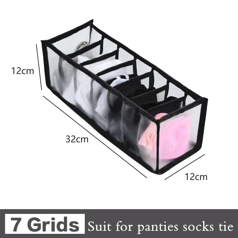 Sports Bra Underwear Organizer Storage Box Panties Socks Storage Boxes Wardrobe Clothes Organizer Cabinet Drawers Separator Box