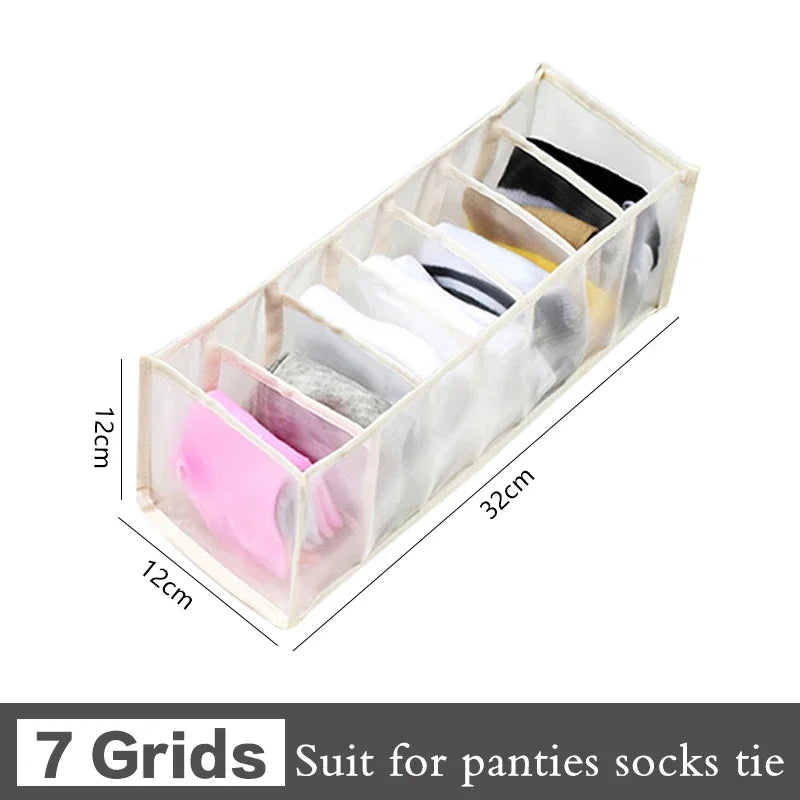 Sports Bra Underwear Organizer Storage Box Panties Socks Storage Boxes Wardrobe Clothes Organizer Cabinet Drawers Separator Box