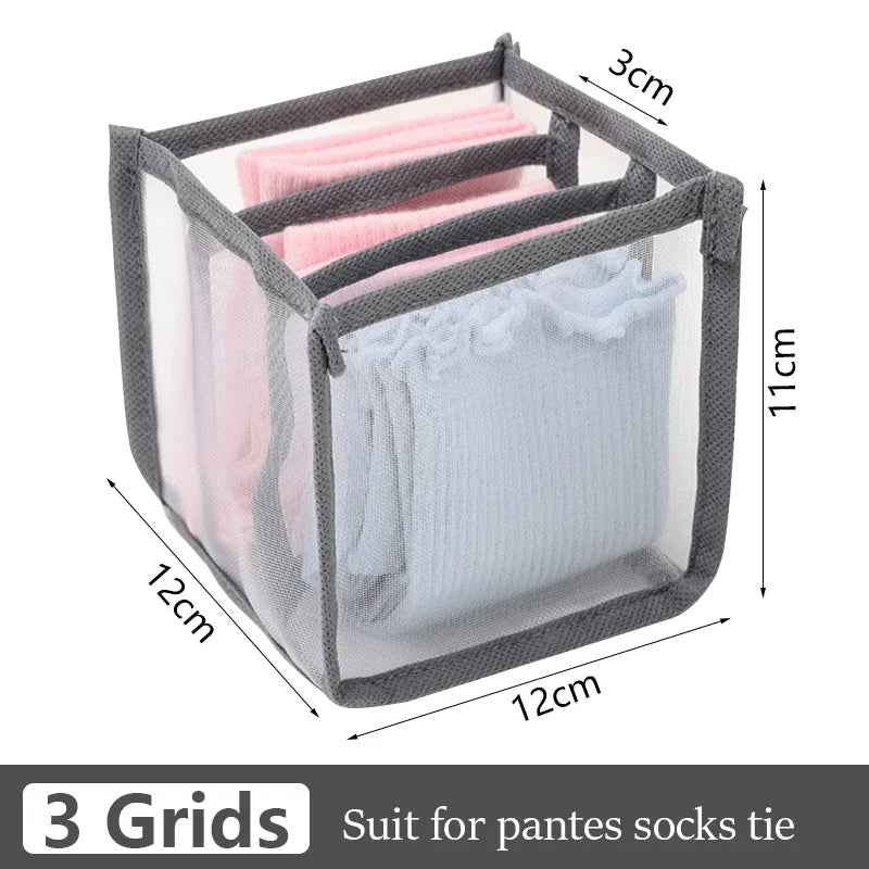 Sports Bra Underwear Organizer Storage Box Panties Socks Storage Boxes Wardrobe Clothes Organizer Cabinet Drawers Separator Box