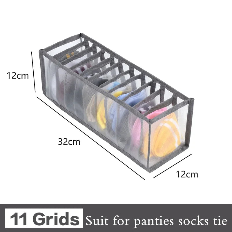 Sports Bra Underwear Organizer Storage Box Panties Socks Storage Boxes Wardrobe Clothes Organizer Cabinet Drawers Separator Box