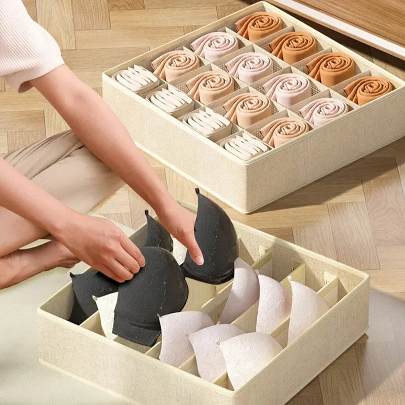 Sports Bra Underwear Organizer Storage Box Panties Socks Storage Boxes Wardrobe Clothes Organizer Cabinet Drawers Separator Box